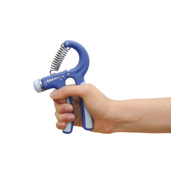 612Hand-Grip3-SKU SIS2156                           Used to strengthen the musculature of the hand and forearm. Improves the mobility of fingers. Continuously adjustable and is equipped with an An